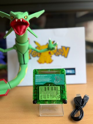 GameBoyAdvanceSP Edición Rayquaza Translucida IPS5