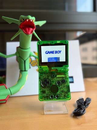 GameBoyAdvanceSP Edición Rayquaza Translucida IPS5