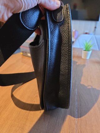 Bolso Hermes Negro Piel Granulada