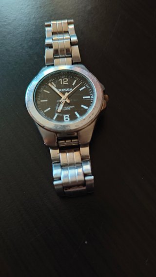 Reloj Tressa Inox Negro y Plateado