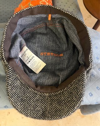 Gorro Stetson Tejido Espiga Negro/Gris