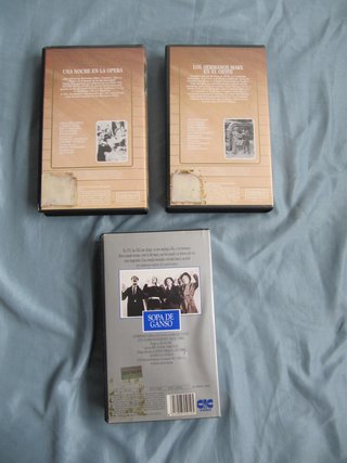 Lote VHS: Hermanos Marx, Charlot, Marilyn