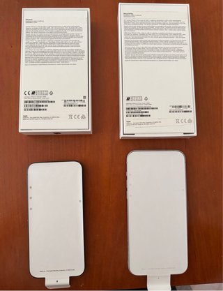 Pack iPhone 13 azul + iPhone 14 Plus Violeta