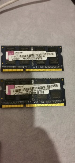 2x Memoria RAM Kingston DDR3 2GB