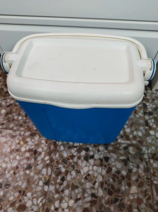 Nevera portátil blanca