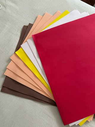9 Planchas grandes Goma Eva 43x60cm