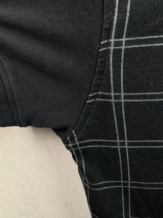 Polo Lacoste Vintage Cuadro Ventana Negro