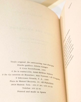 Libro Cómo ser europeos | Nooteboom