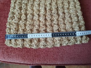 Bolso de fibra con etiqueta