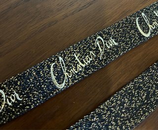 Cinta Christian Dior Original Negra y Dorada