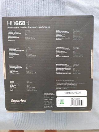 Superlux HD668B Auriculares Semiabiertos