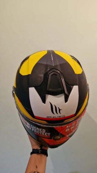 Casco Moto MT Targo S/Kay Amarillo