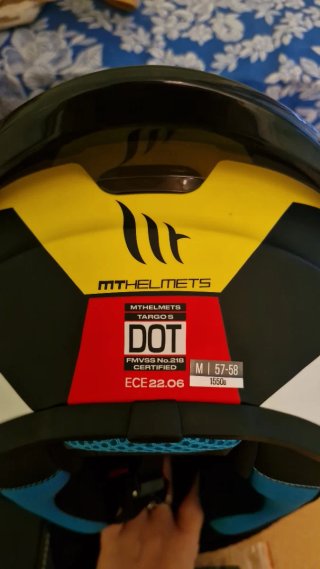 Casco Moto MT Targo S/Kay Amarillo