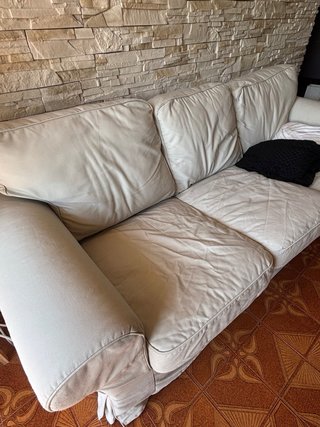 Sofá de 3 plazas beige