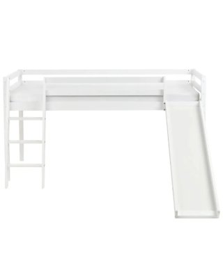 Cama alta con tobogán