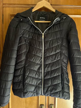 Chubasquero Stradivarius Negro Mujer Talla XS