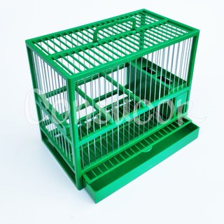 Jaula para pájaros marrón