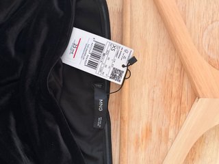 Top bustier negro ante y lentejuelas