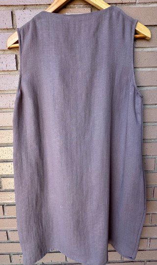 Vestido marrón sin mangas Talla L
