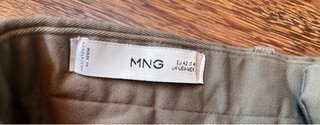 Pantalones chinos Mango verde caqui