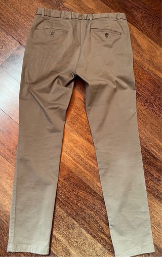 Pantalones chinos Mango verde caqui