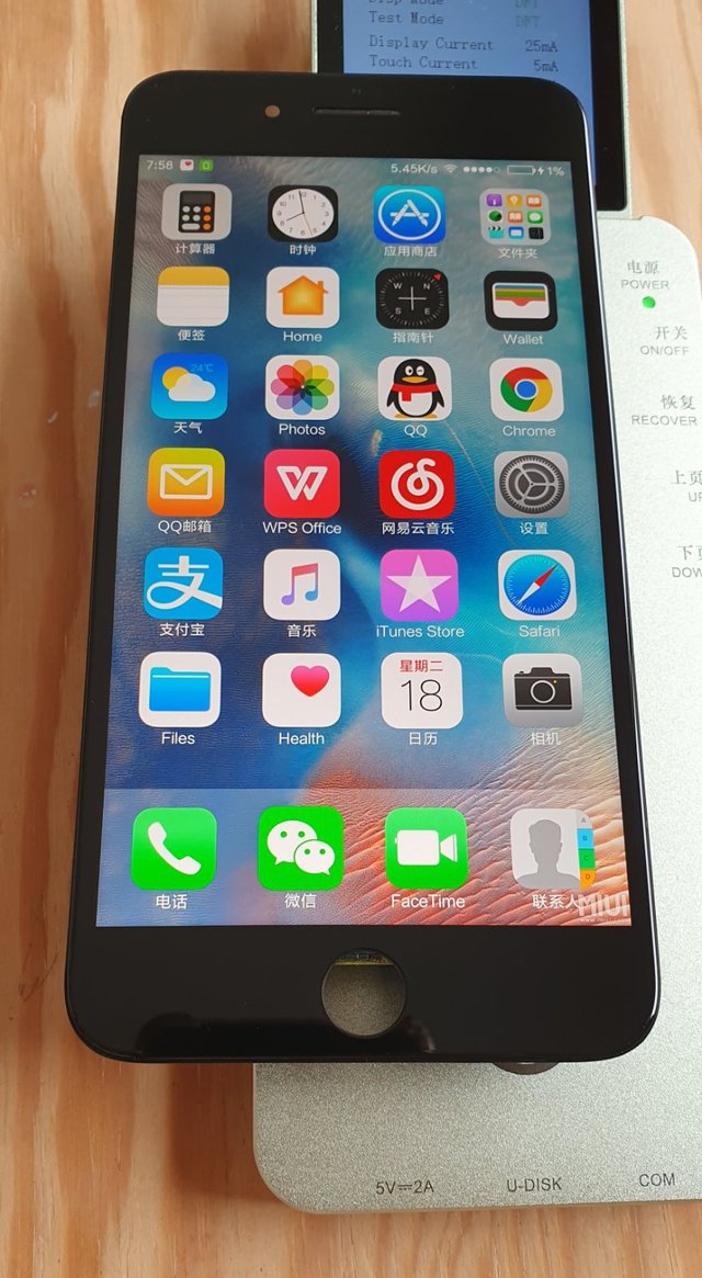 Pantalla 8 plus original iphone