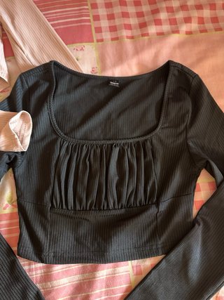 Conjunto 2 Tops SHEIN Manga Larga S