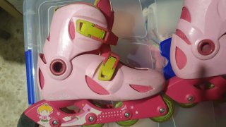 Patines en línea rosas infantiles