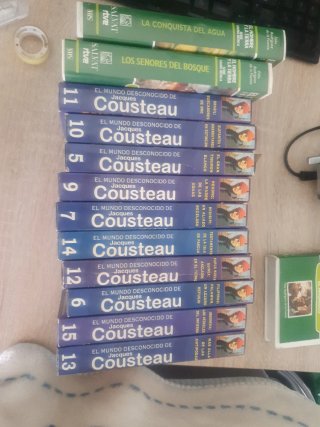 Lote Cintas VHS Jacques Cousteau