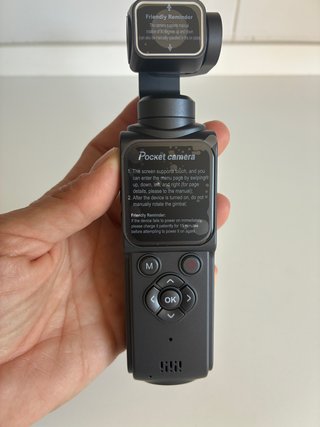Cámara 4K con Gimbal Estabilizador