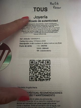 Anillo Tous Plata