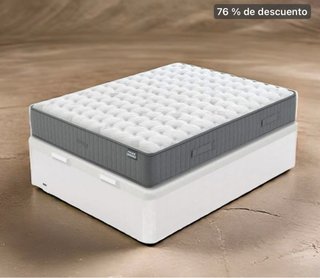 Canapé abatible de tela y madera
