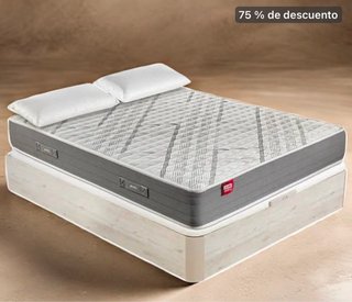 Canapé abatible de tela y madera