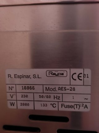 Autoclave RAYPA AES-28