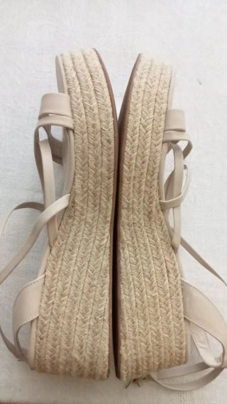 Cuñas Esparto Lefties Beige Talla 41