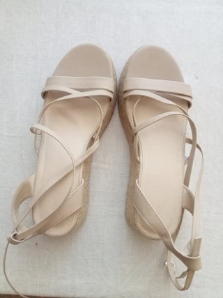 Cuñas Esparto Lefties Beige Talla 41