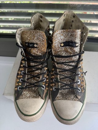 Converse All Star 41.5 Customizadas Verde (16)