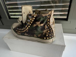 Converse All Star 41.5 Customizadas Verde (16)