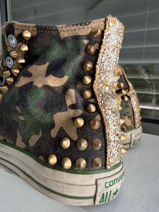 Converse All Star 41.5 Customizadas Verde (16)