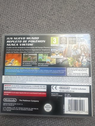 Pokémon Edición Negra Nintendo DS Pal españa