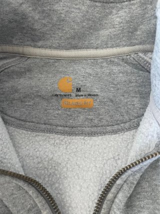 Sudadera Carhartt Gris Media Cremallera