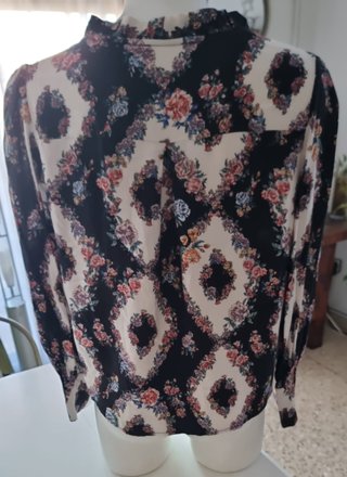 Camisa Mango flores Algodon