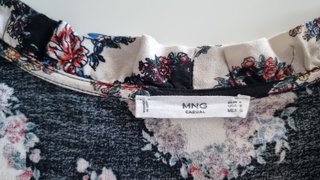 Camisa Mango flores Algodon