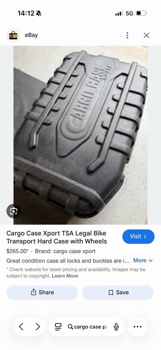 Caja de viaje para bicicleta