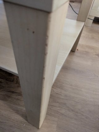 Mesa de centro de madera color beige/marrón
