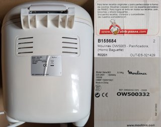 Panificadora XXL Moulinex OW5003