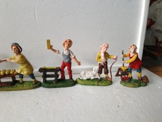 Pastori presepe cm 8, serie mestieri