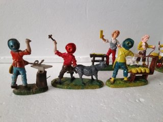 Pastori presepe cm 8, serie mestieri