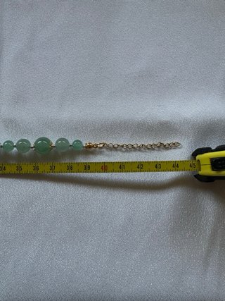 Collana girocollo in avventurina verde e oro