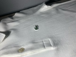 Polo Lacoste Blanco Talla XS